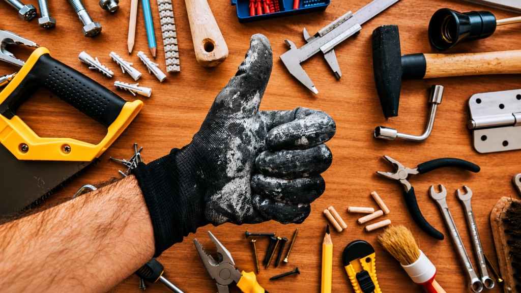 Professional maintenance tools and workbench